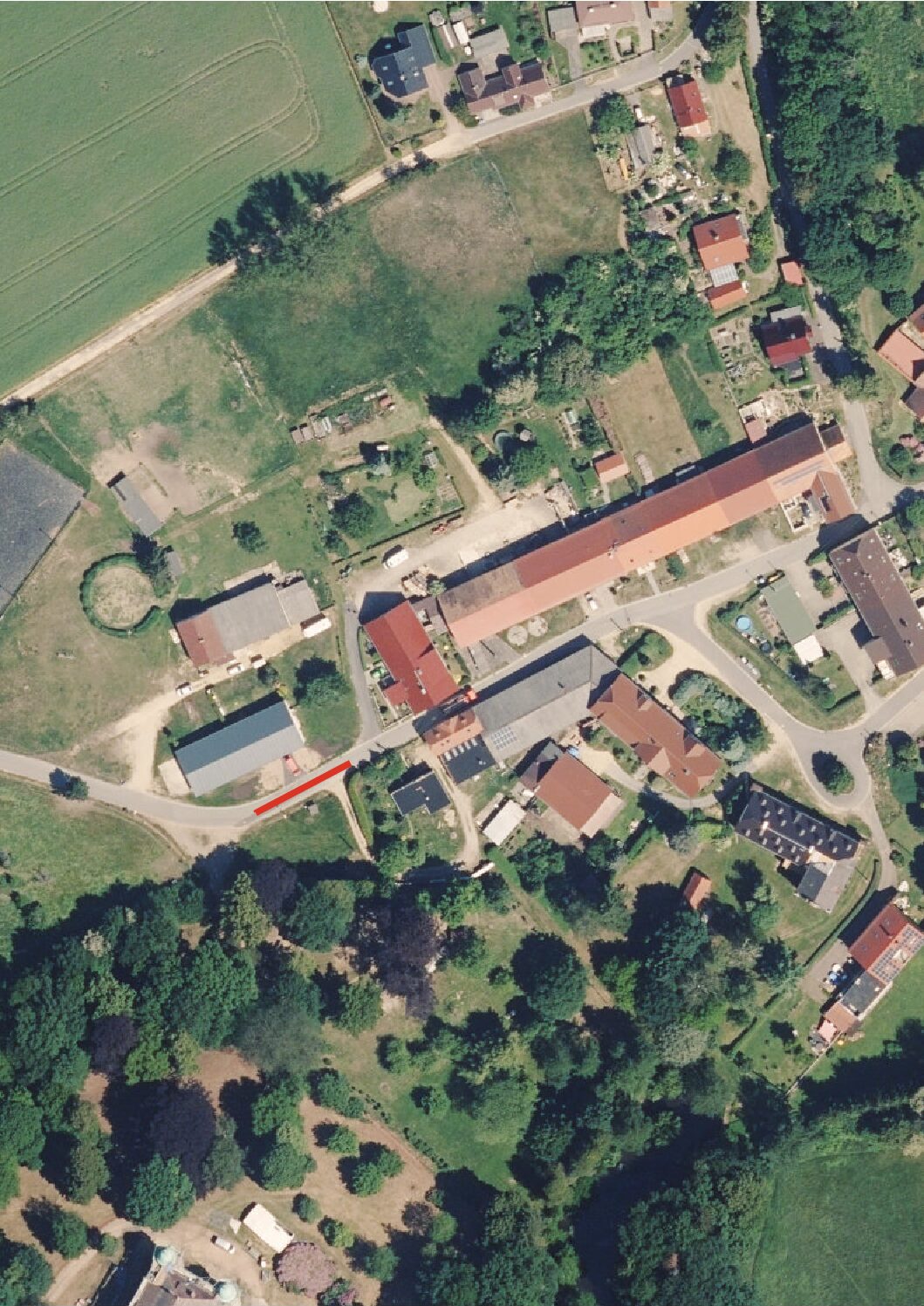 halbseitige Sperrung auf Höhe Bergstraße 17, Kodersdorf