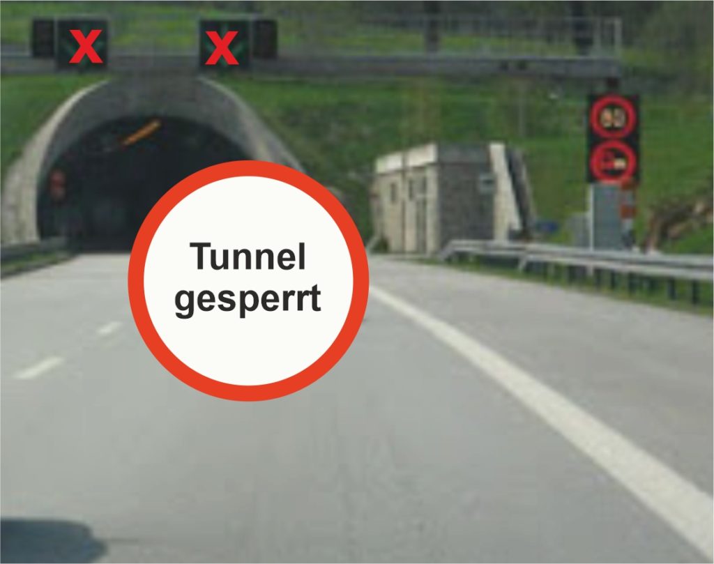Tunnelvollsperrung am 25.06.2025, 07:00 Uhr – 20:00 Uhr